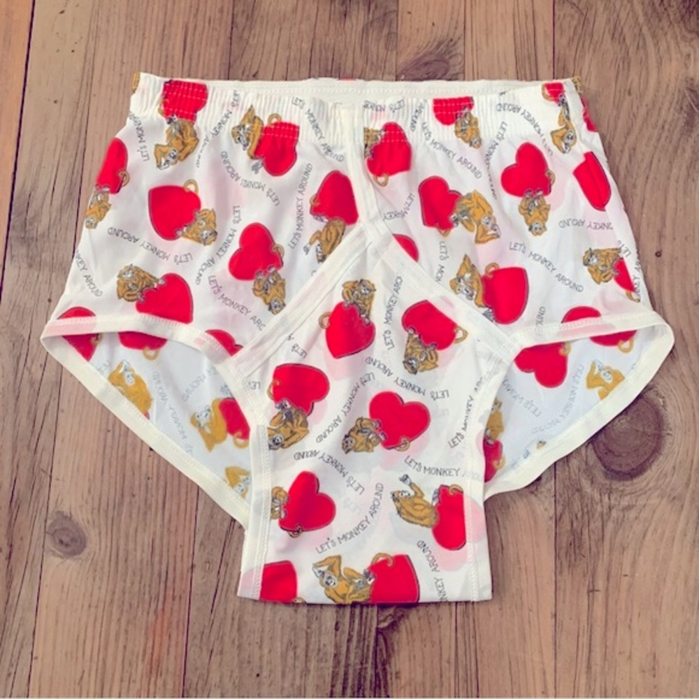 Vintage high-waisted Valentine's Day gift unisex underpants NWOT never worn